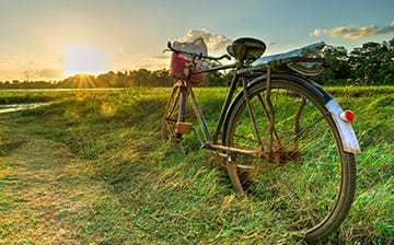 A bicycle journey that explores the life of the country and its people